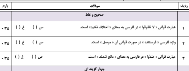 دریافت سوال 1